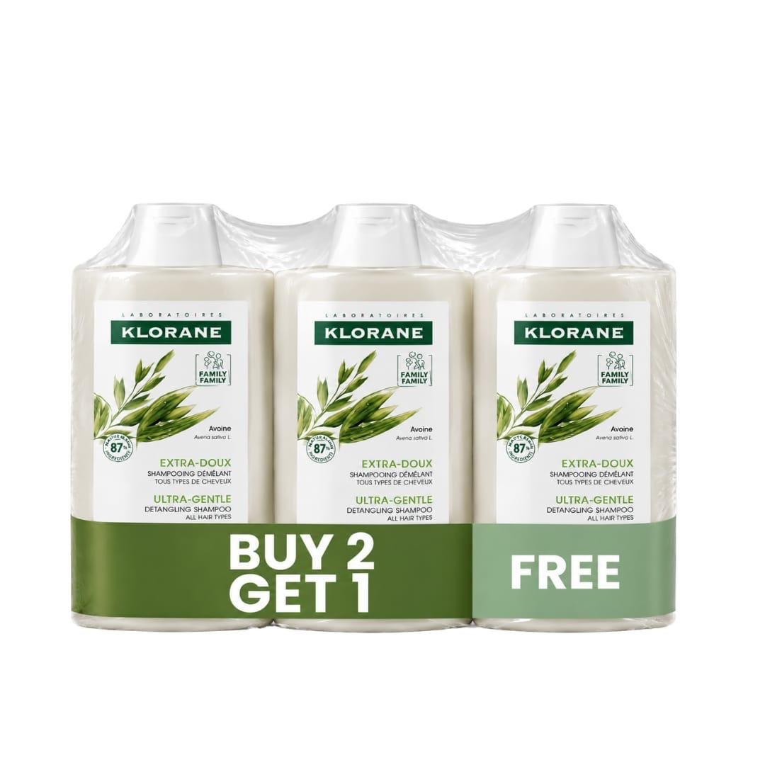 Buy 2 Get 1 Klorane Ultra Gentle Shampoo 400 Ml