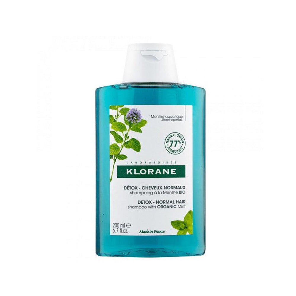 KLORANE Detox Normal Hair Shampoo with Organic Mint 200ml