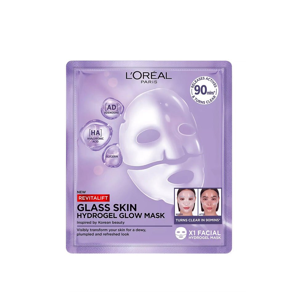L'OREAL PARIS Revitalift Filler Glass Skin Hydrogel Glow Mask Single Pack