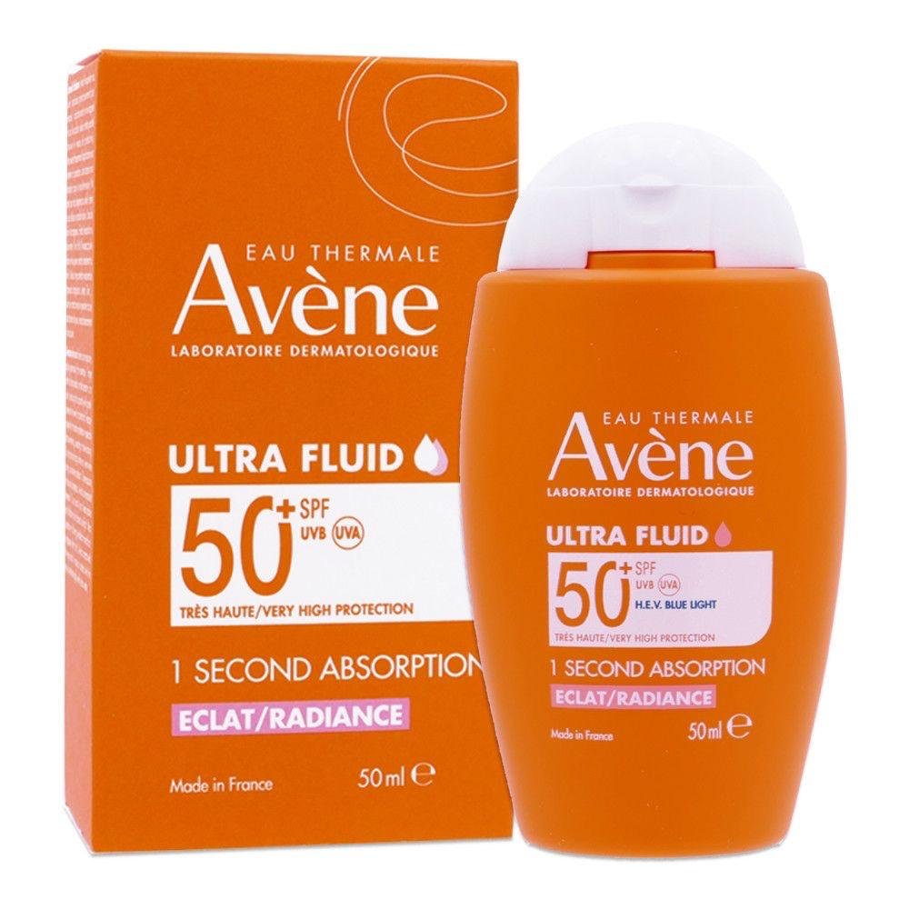 AVENE Soins Solaires Ultra Fluid Eclat Radiance SPF 50+ 50ml